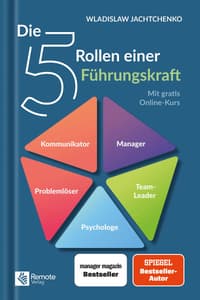 Buchcover: Die 5 Rollen einer Führungskraft von Wladislaw Jachtchenko – Manager-Magazin-Bestseller (Remote Verlag)