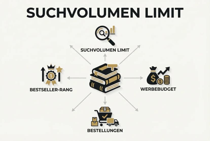 Zeigt, dass Amazon-Werbeanzeigen nur bis zum vorhandenen Suchvolumen skalieren.